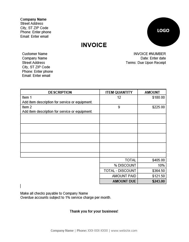 invoices & estimates pro software